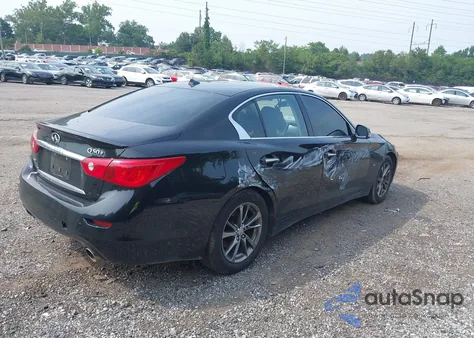 2015 Infiniti Q50 из США, поврежденный, VIN JN1BV7AR3FM420212